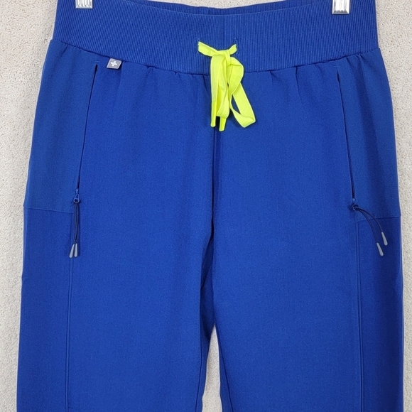 Figs Electric Blue Mid Rise Boston Slim Medical Jogger Scrub Pants Sz XXS T NEW - Picture 4 of 11